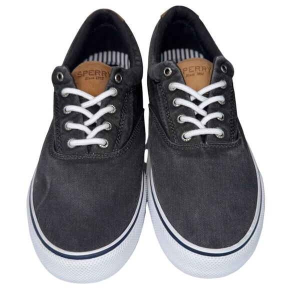 Sperry Stiper II CVO Sneaker Mens Size 13 Gray Canvas Top-Sider Salt Wash New - Picture 9 of 9